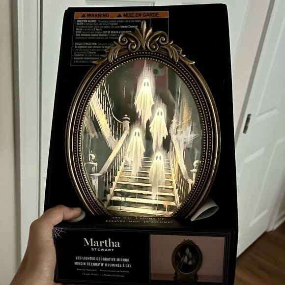 Martha Stewart Other - Martha Stewart Halloween Light Up LED Haunted Mirror Stairway Ghosts